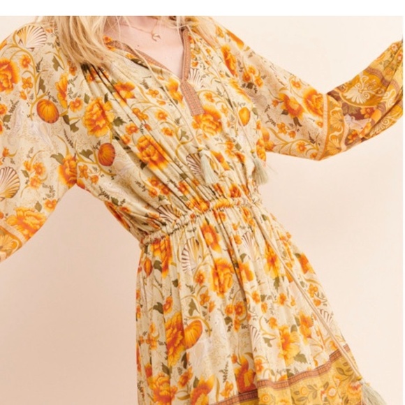 Spell & The Gypsy mermaid pumpkin fall Thanksgiving dress size L - Picture 13 of 15